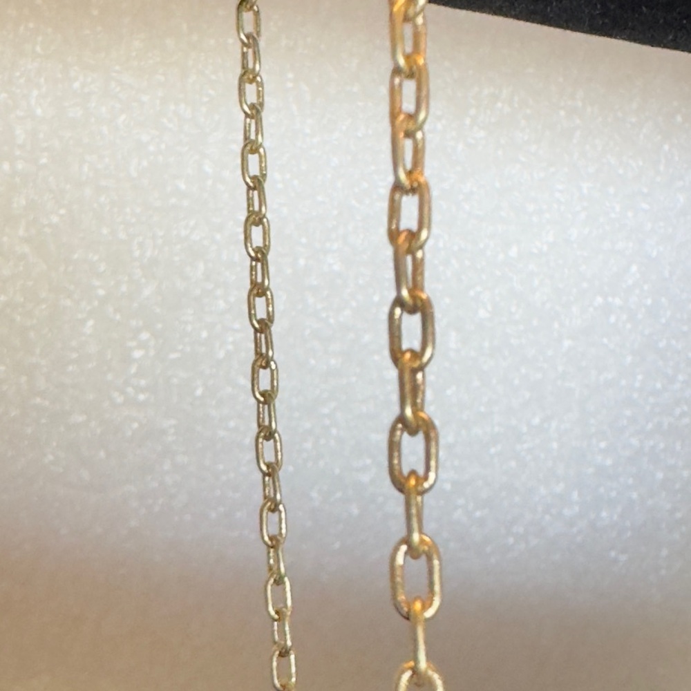 NWT Lia Sophia Retired Adjustable Gold Tone Chain Necklace – 26” Max Len